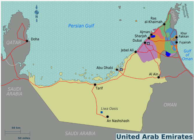 map of persian gulf